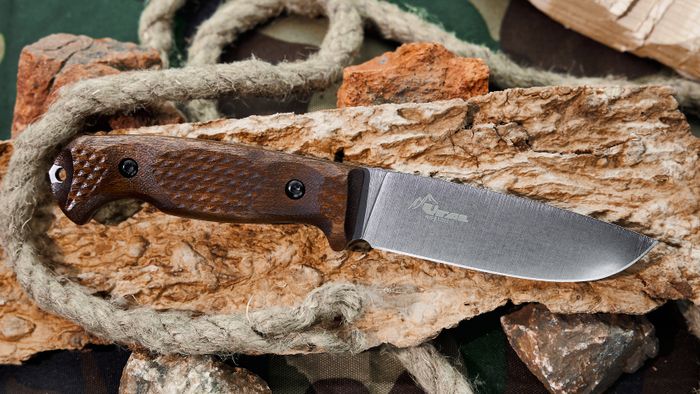 Нож туристический Kizlyar Supreme Ural AUS-8 StoneWash Орех