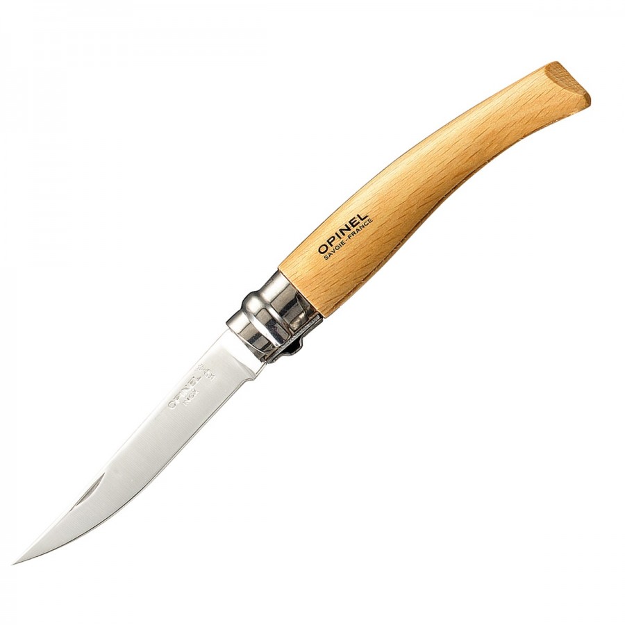 Нож филейный Opinel №8 нержавеющая сталь, рукоять бук