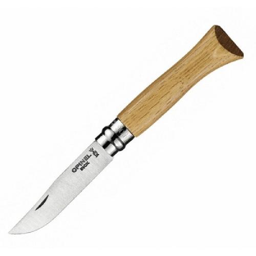 Нож складной Opinel №6, нержавеющая сталь, дубовая рукоять в картонной коробке