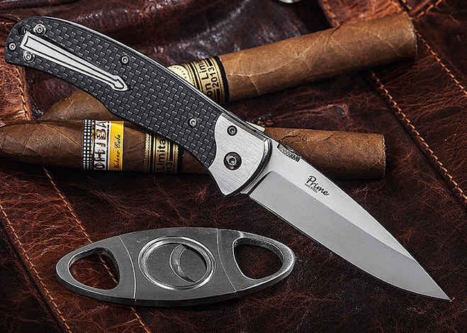 Нож складной Kizlyar Supreme Prime D2 Satin Carbon