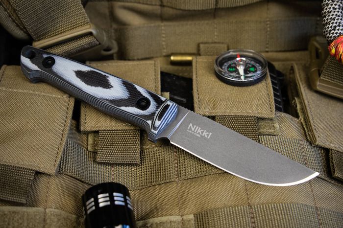 Нож туристический Kizlyar Supreme Nikki AUS-8 TacWash G10